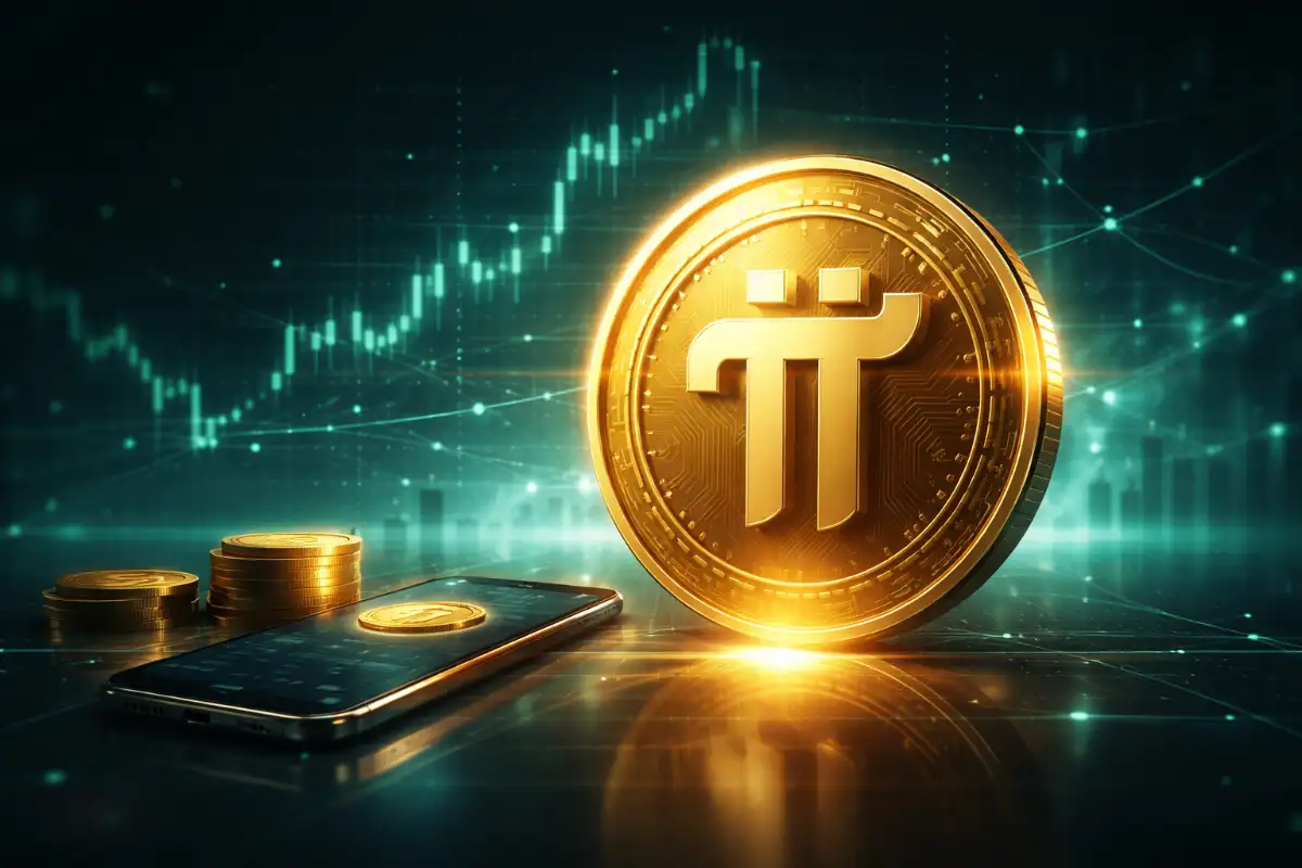 Pi Coin price chart showing Pi Network market trend in 2026