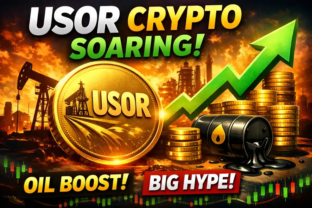 USOR crypto price chart showing volatility as oil-backed token gains market attention in 2026