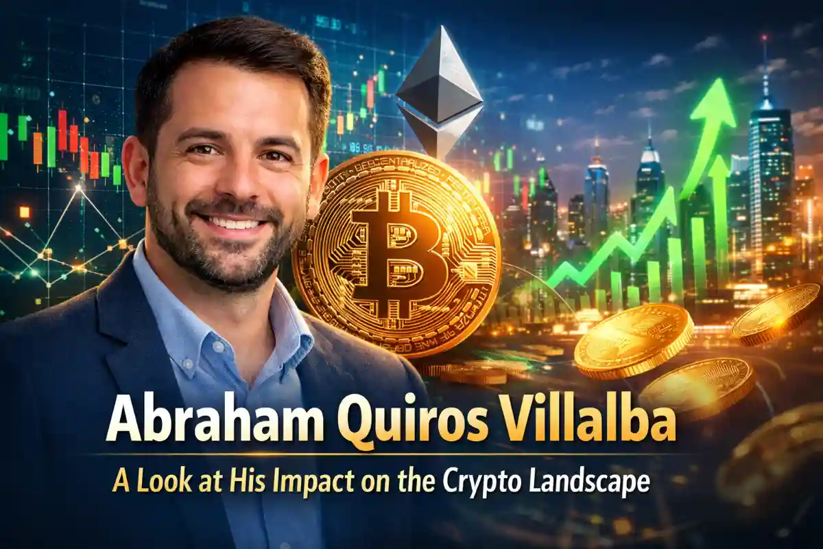 Abraham Quiros Villalba discussing cryptocurrency trends and blockchain innovation