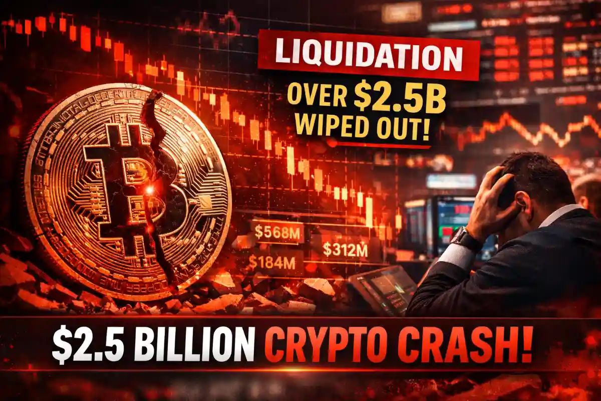 Bitcoin price crashes as $2.5 billion crypto liquidations wipe out leveraged traders