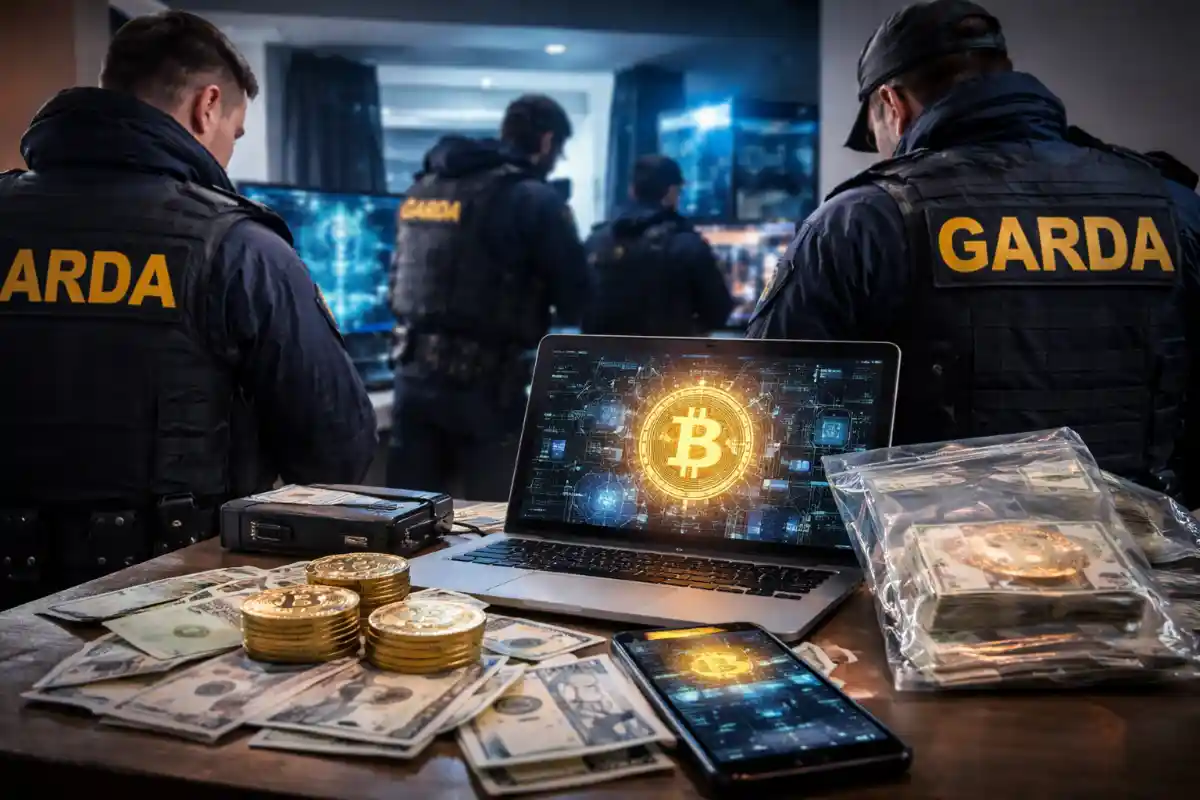 Gardaí freezing cryptocurrency accounts during Galway organized crime investigation