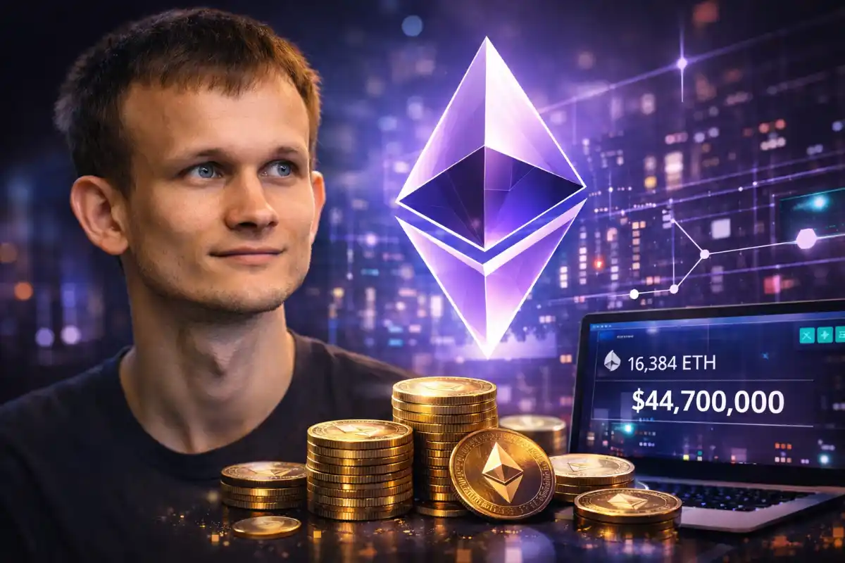 Vitalik Buterin Withdrew $44.7M in ETH for Ethereum’s Next Growth Phase